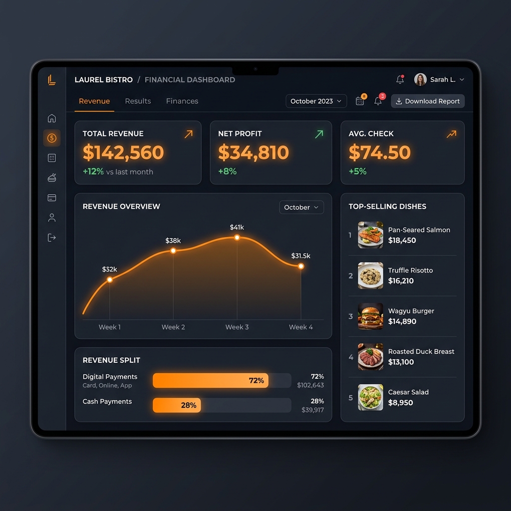 FoodMunafa dashboard โ real-time order management